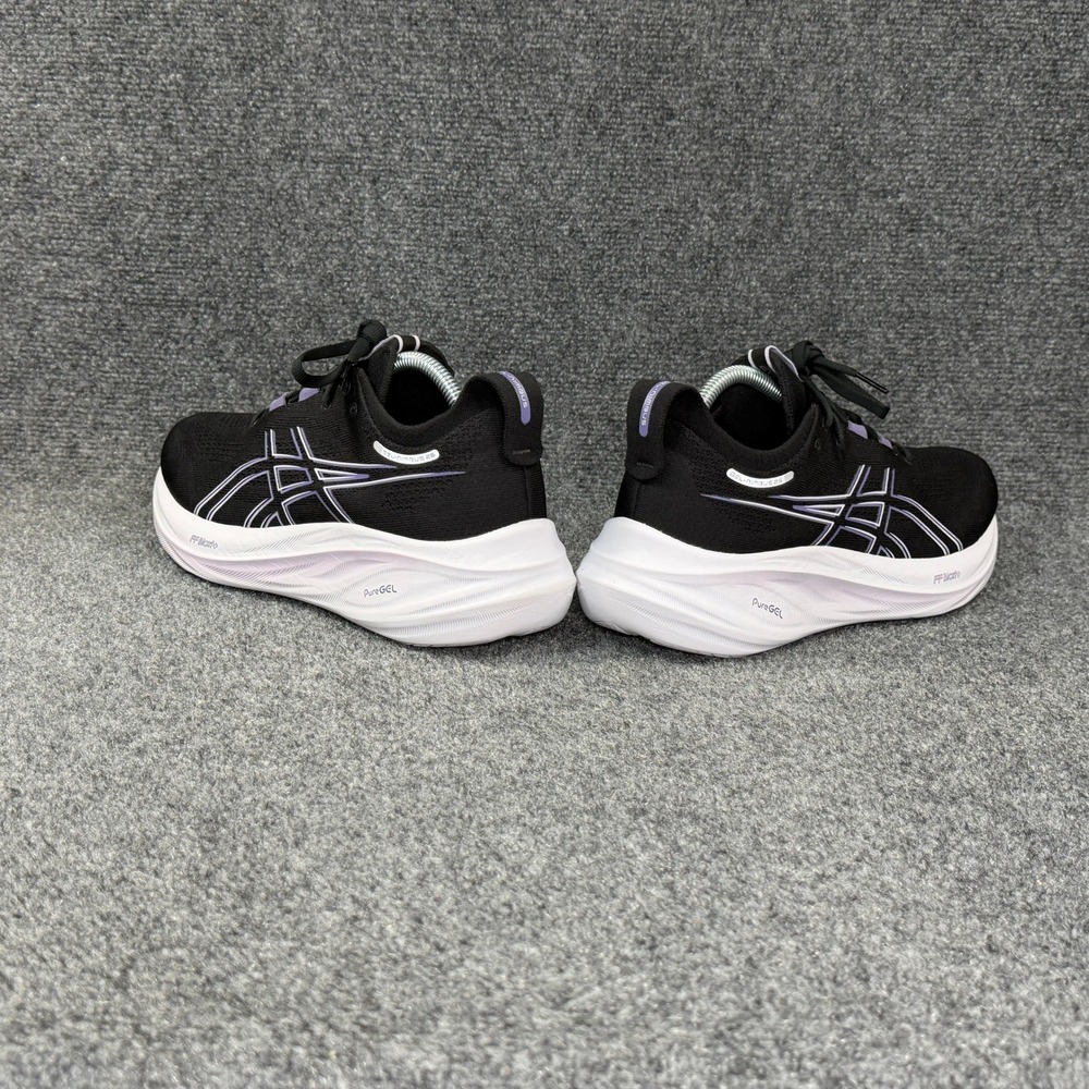 Asics Gel-Nimbus 26 Running Shoes Womens 10 Black Dusty Purple Athletic Training - Picture 7 of 13